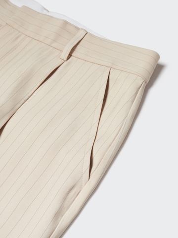 MANGO Regular Pleated Pants in Beige