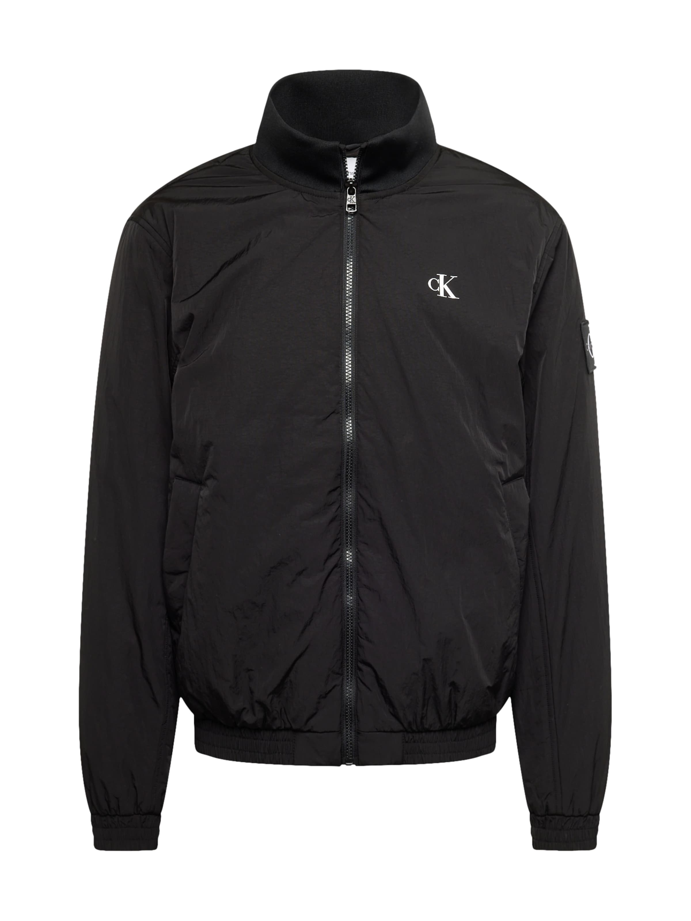 Calvin Klein Jeans Regular Between-season jacket in Black: front