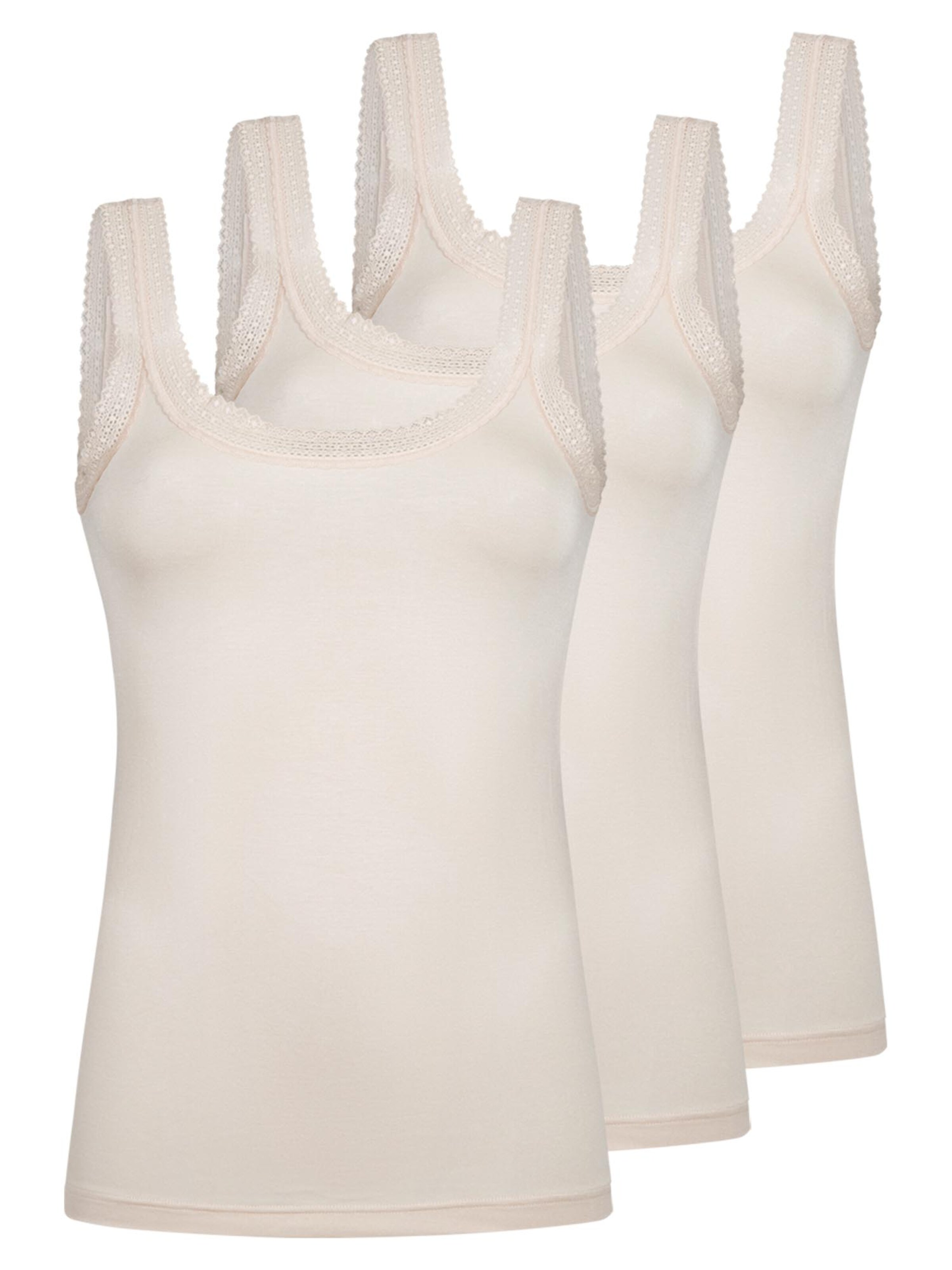 Mey Undershirt 'Modal Lace' in Beige: front