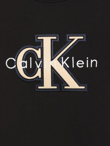 Calvin Klein Sweatshirt 'FESTIVE MONO' in Zwart