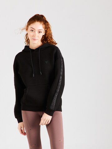 GUESS Sportief sweatshirt 'BRENDA' in Zwart: voorkant