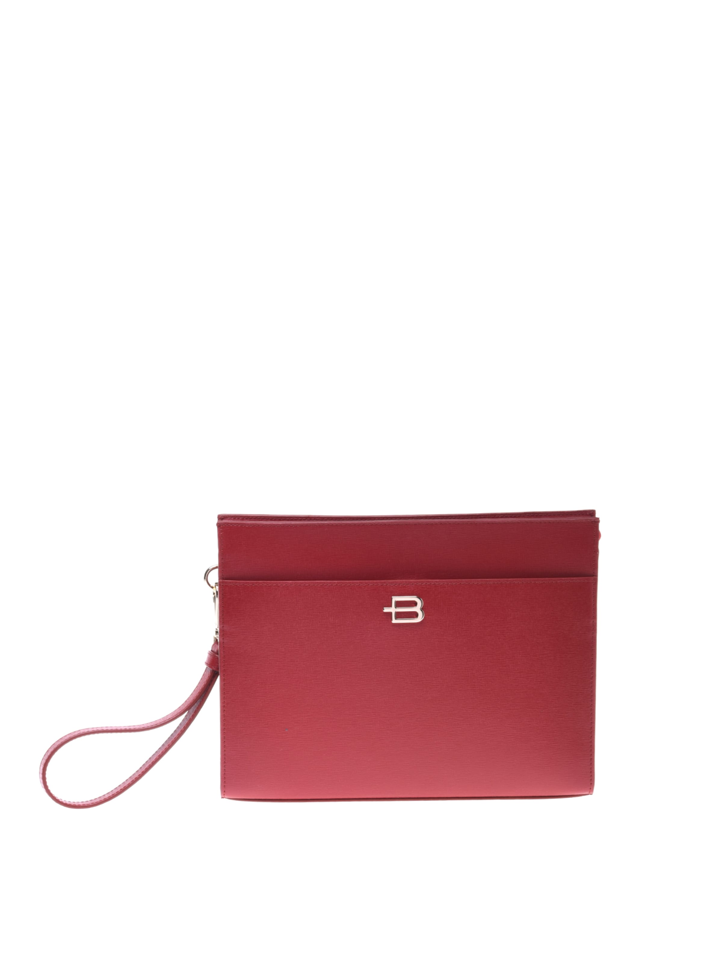 BALDININI Clutch in Rood: voorkant