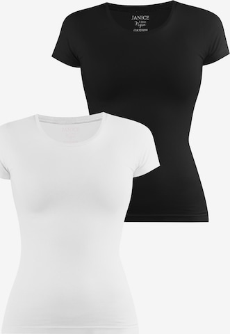 Janice T-Shirt ' Nysa ' in Schwarz: Vorderseite