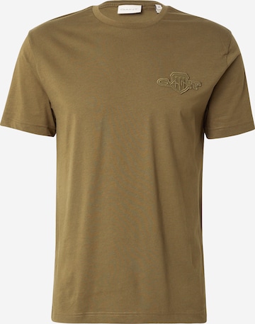 T-Shirt GANT en vert : devant