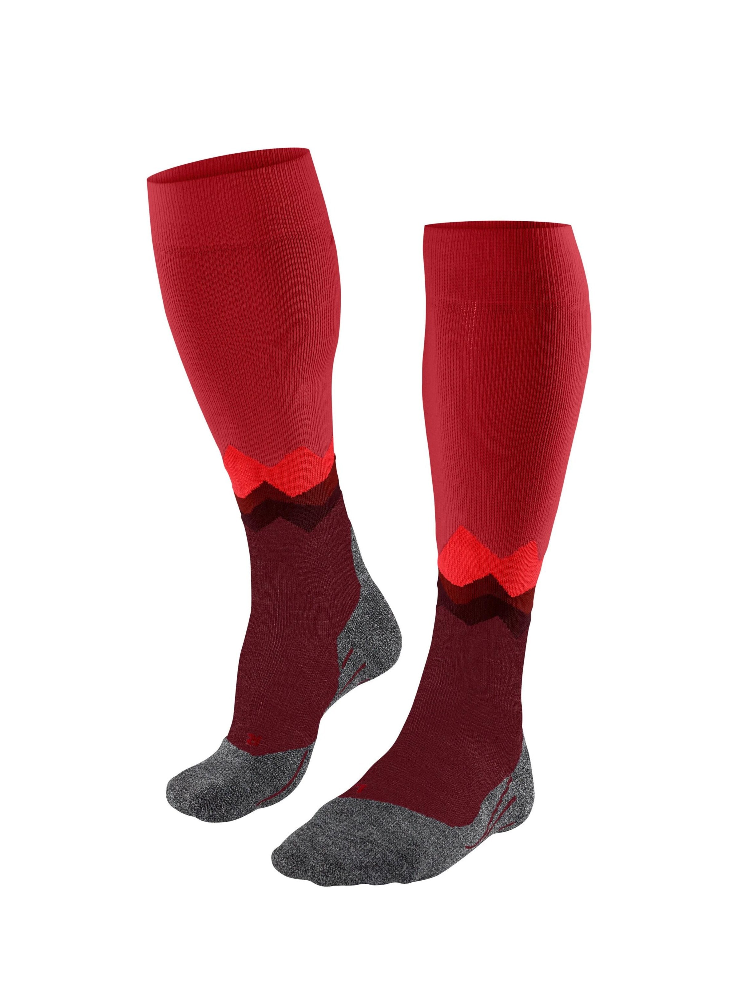 FALKE Sportsocken 'TK2 Explore Long'‌‌‌ in Rot: Vorderseite