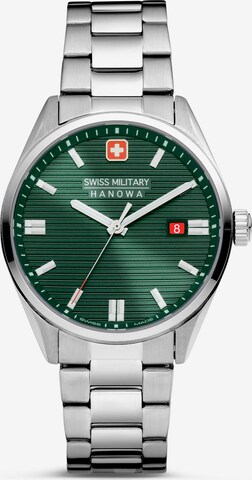 SWISS MILITARY HANOWA Analoog horloge 'ROADRUNNER' in Zilver: voorkant