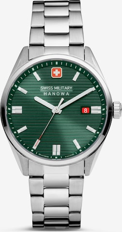 SWISS MILITARY HANOWA Analoog horloge 'ROADRUNNER' in Zilver: voorkant