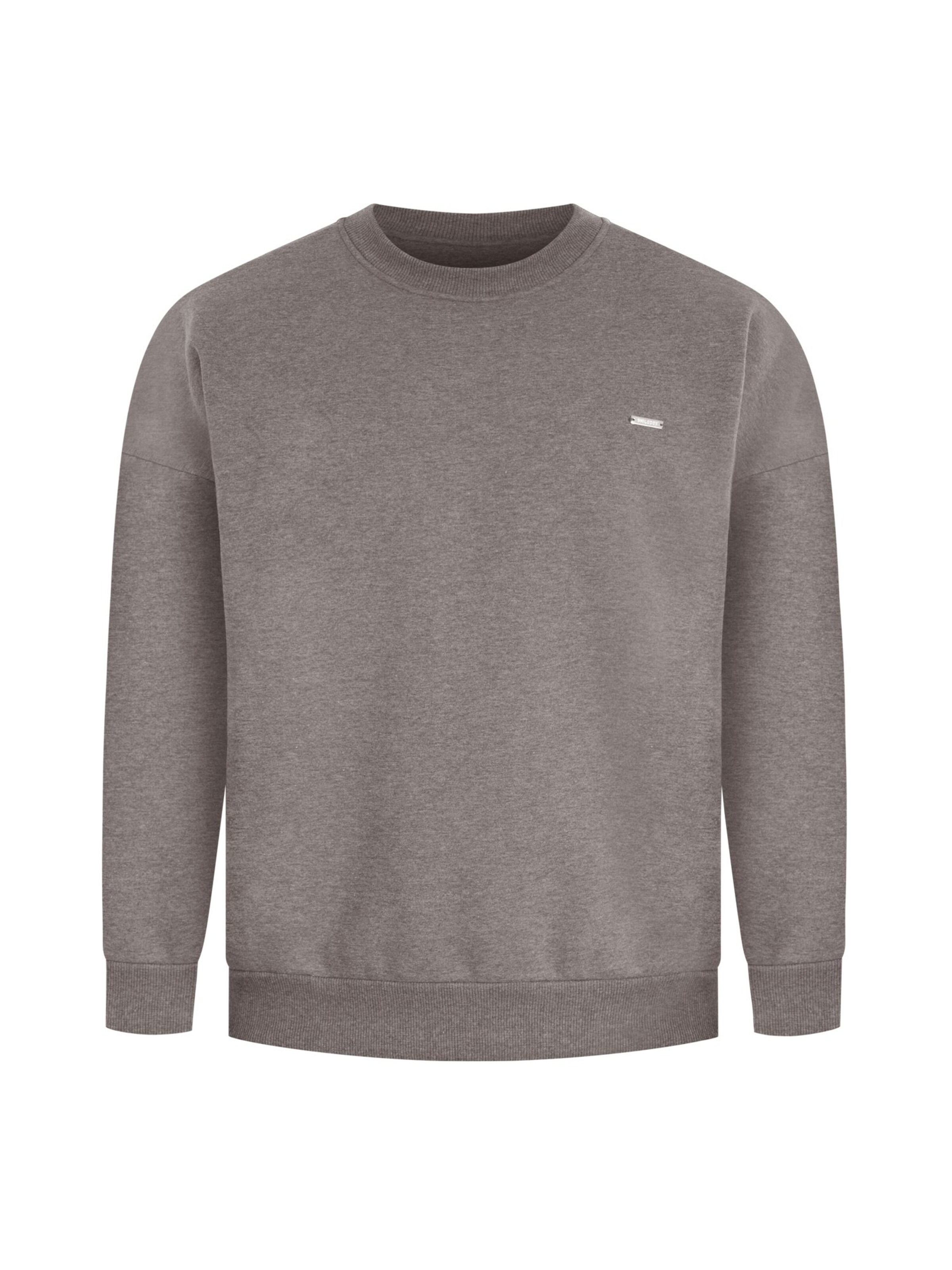 Smilodox Sweatshirt ' Kade ' in Braun: Vorderseite