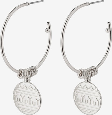 Pilgrim Earrings in Silver: front