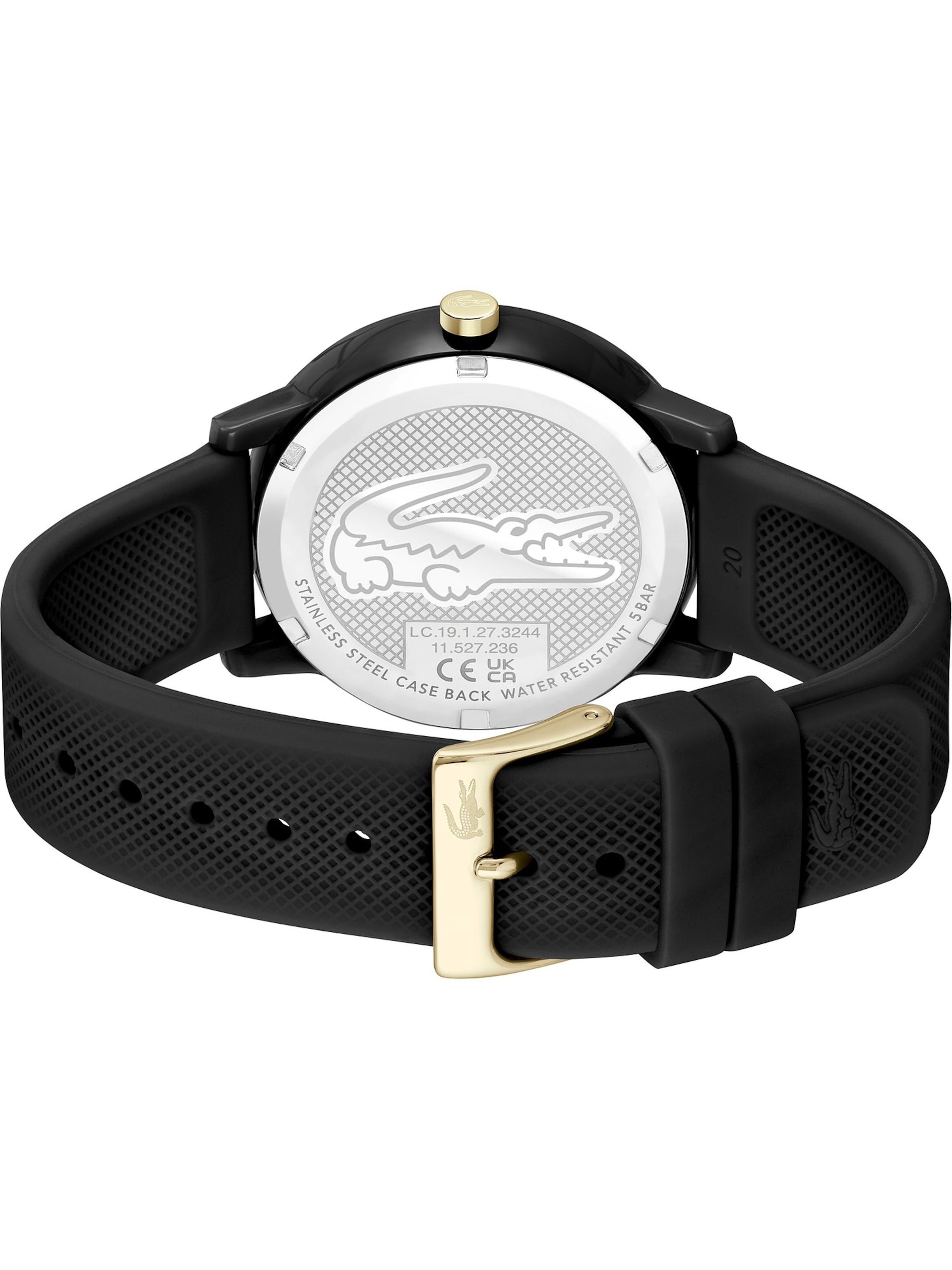 LACOSTE Analogt ur i sort