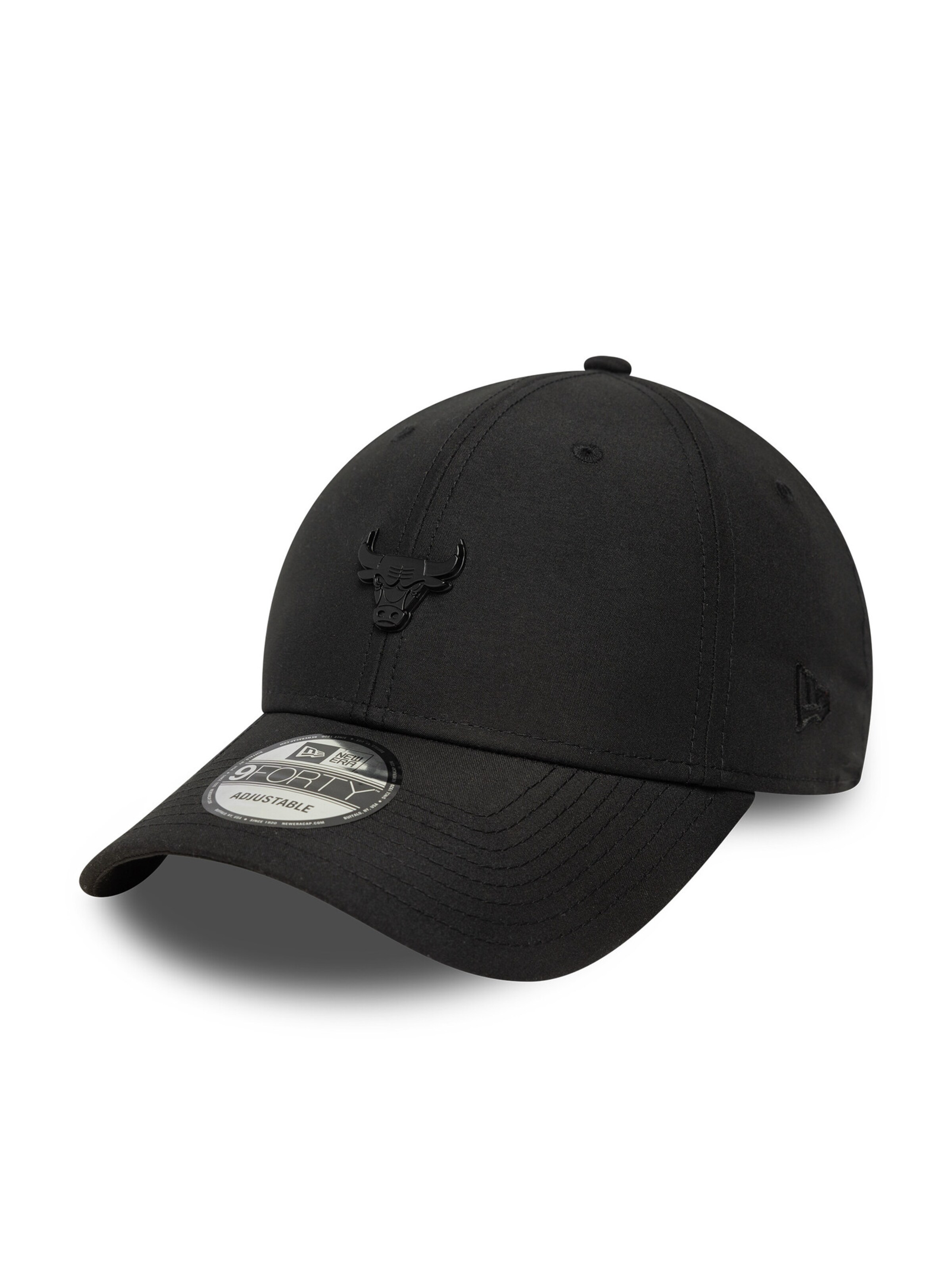 NEW ERA Athletic Cap '9FORTY Chicago Bulls Pin' in Black: front