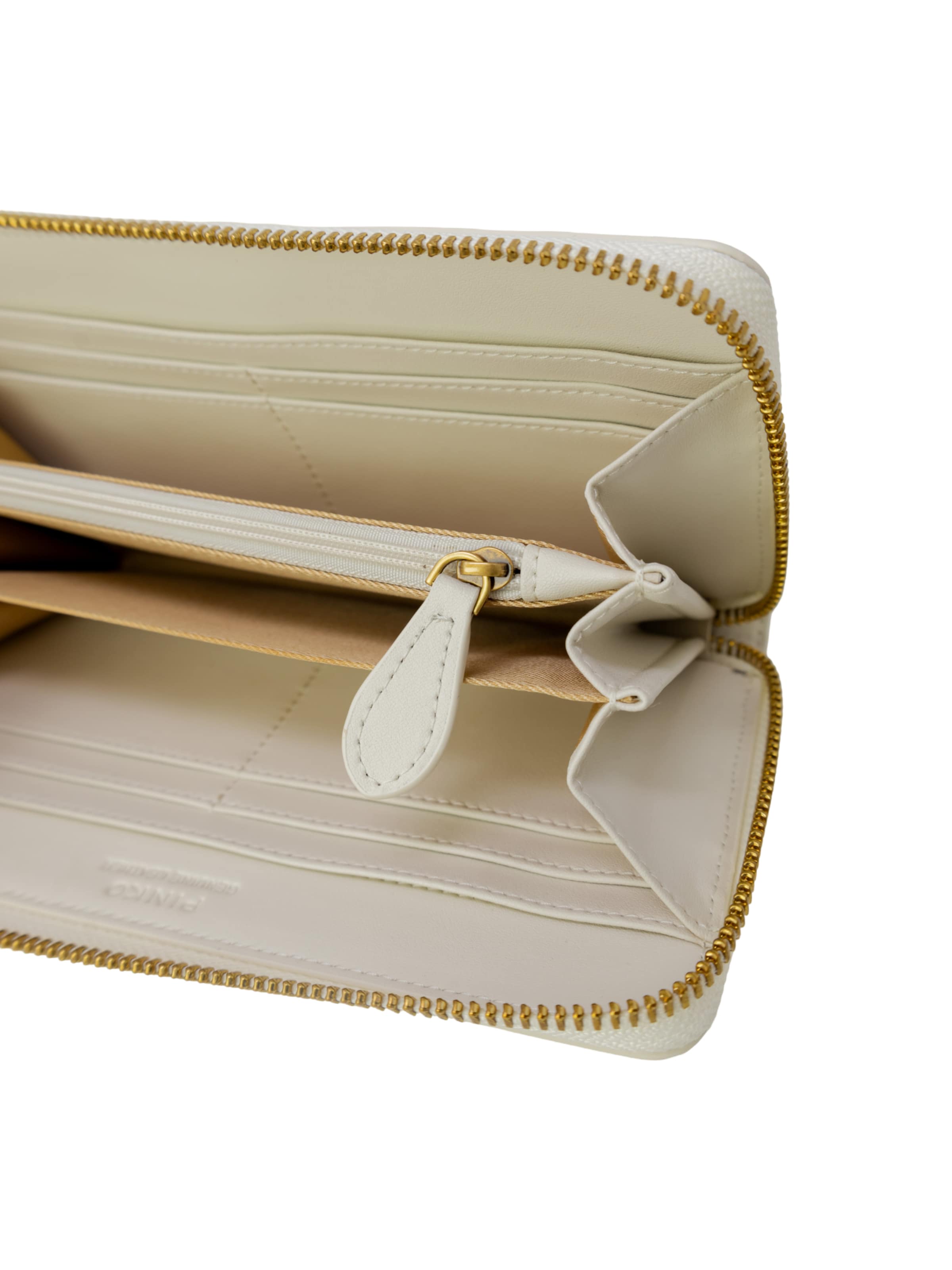 PINKO - Cartera 'RYDER ZIP AROUND VITELLO SETA 100250 A0F1' en beige