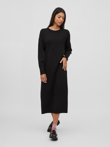 VILA Knit dress in Black: front