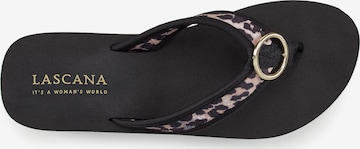 LASCANA T-Bar Sandals in Black