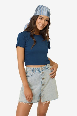 T-shirt No Matter What en bleu : devant