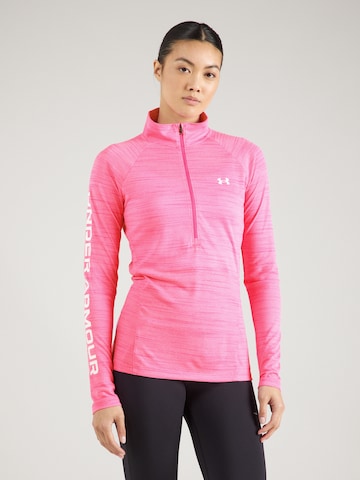 rožinė UNDER ARMOUR Sportiniai marškinėliai: priekis