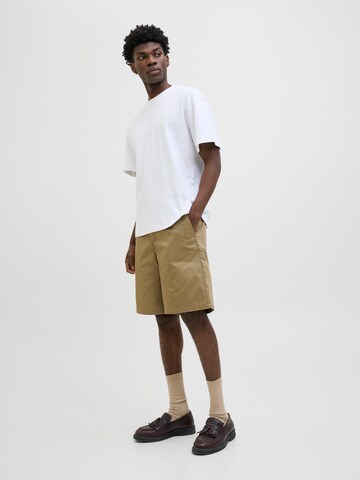 JACK & JONES Ohlapna forma Chino hlače 'JPSTKARL' | bež barva