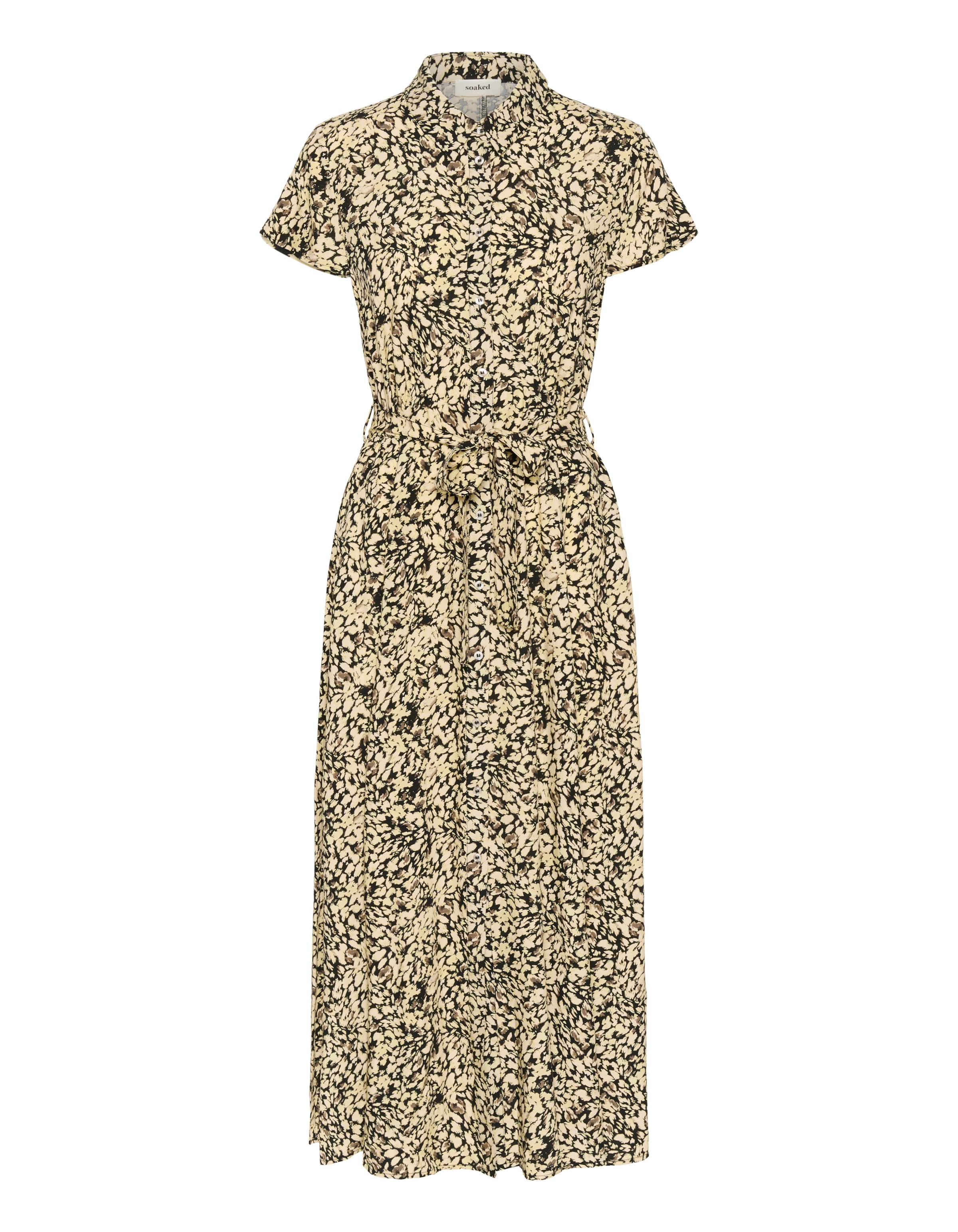 SOAKED IN LUXURY Blusekjole 'Naya ' i beige / grå / sort, Produktvisning