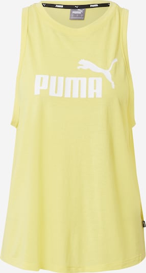 Sport top PUMA pe galben / alb, Vizualizare produs