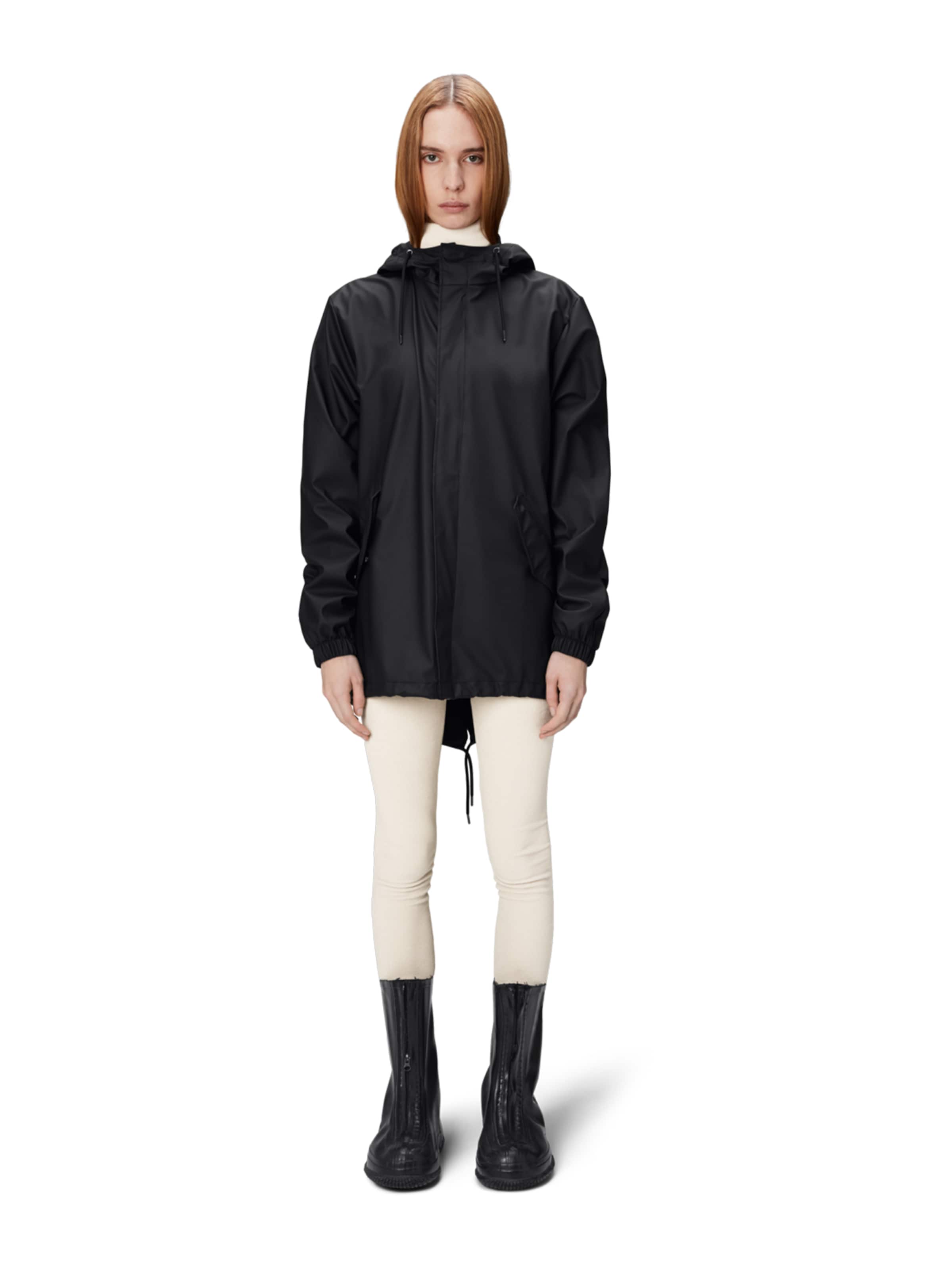 RAINS Функционално яке в черно