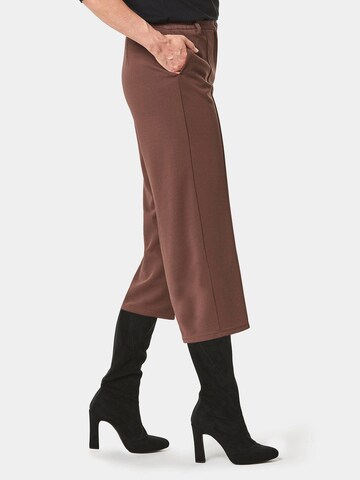 Loosefit Pantalon à plis Goldner en marron