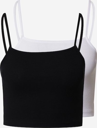 ABOUT YOU Top 'Laureen' in Black / White, Item view