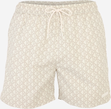 smėlio Calvin Klein Swimwear Maudymosi trumpikės: priekis