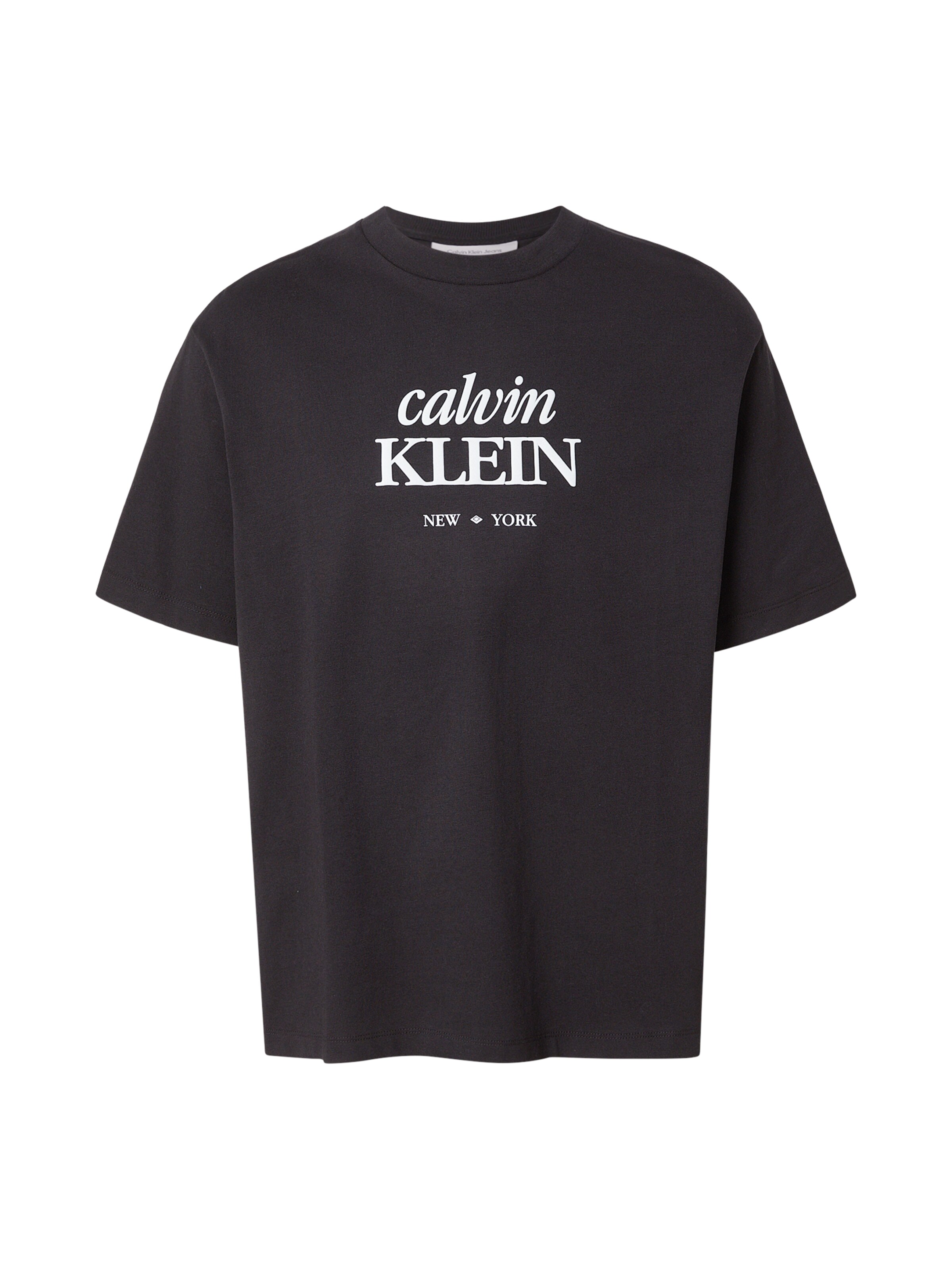 Calvin Klein Jeans Μπλουζάκι σε μαύρο: μπροστά