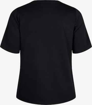 Zizzi T-Shirt 'MALISA' in Schwarz