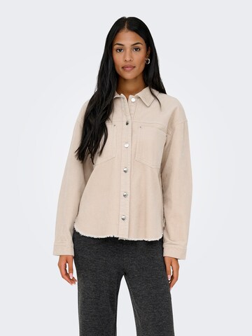 ONLY - Blusa 'ONLMAIKO-BITTEN' en gris: frente