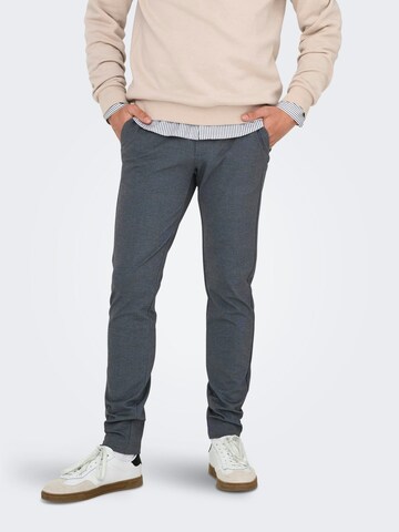 Only & Sons Baggy Broek 'Mark' in Blauw: voorkant