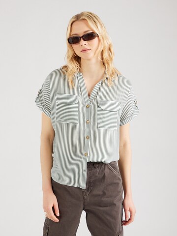 VERO MODA Bluse 'BUMPY' in Grün: predná strana