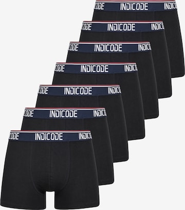 INDICODE JEANS Boxer shorts in Black: front