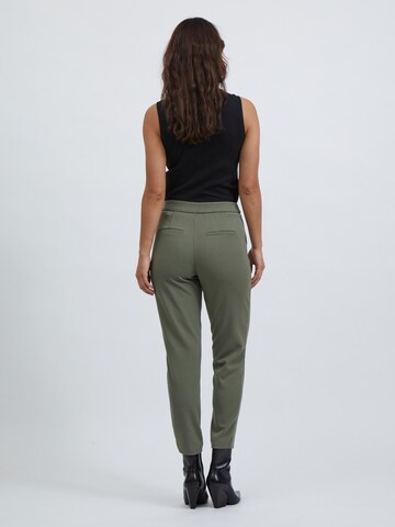 VILA Regular Trousers 'Vicarrie Ann' in Green