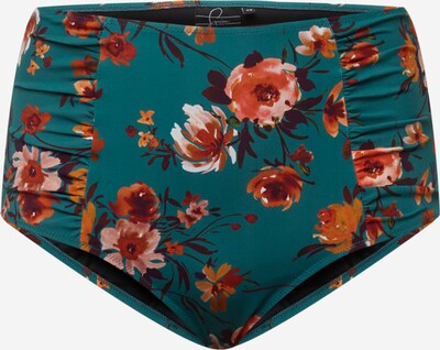 Swim by Zizzi Bikinihose 'STANIA' in petrol / mischfarben, Produktansicht