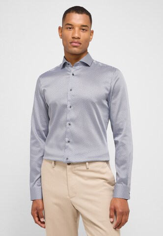 ETERNA Slim fit Button Up Shirt in Grey: front