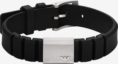 Emporio Armani Bracelet in Black / Silver, Item view