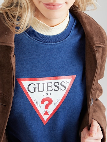 Felpa 'ICONIC' di GUESS JEANS in blu