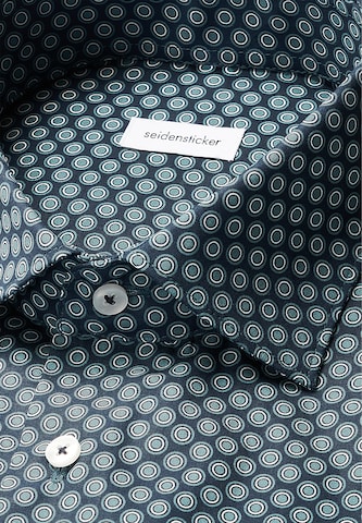 Fit confort Chemise business 'Schwarze Rose' SEIDENSTICKER en bleu