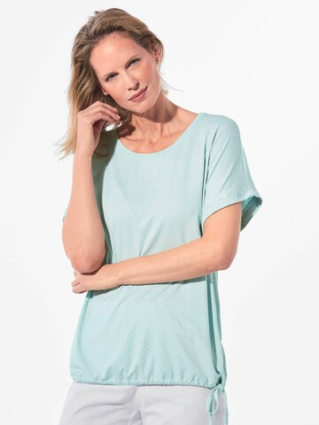 Goldner Shirt in Blau: Vorderseite