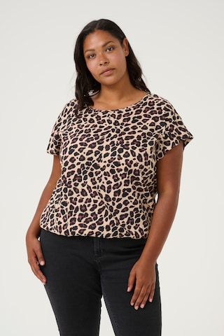 KAFFE CURVE - Blusa 'KCsonna' en verde: frente