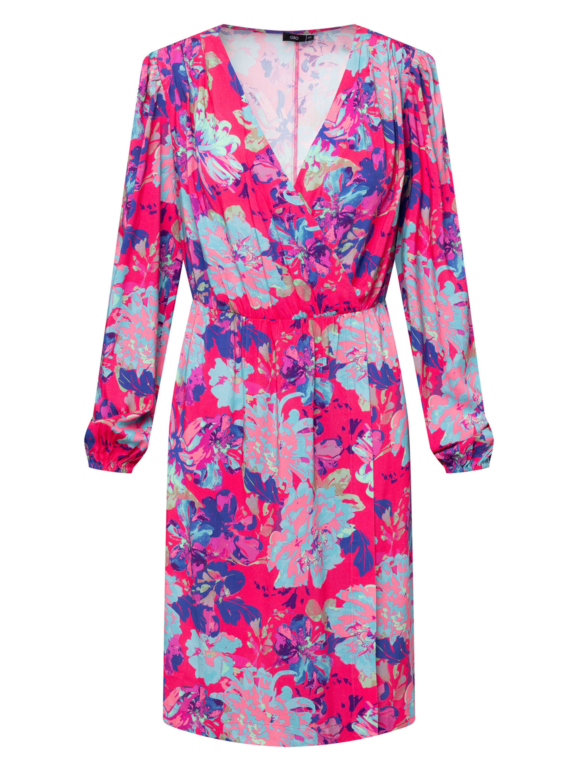 Abito camicia '4VF002' di Quiosque in rosa: frontale