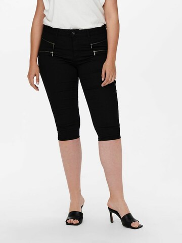 ONLY Carmakoma Slim fit Trousers 'CarSarah' in Black: front