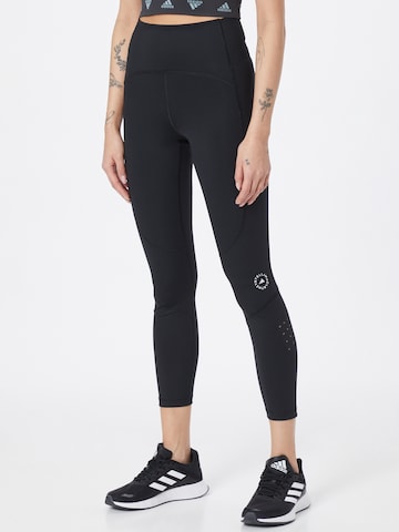 ADIDAS BY STELLA MCCARTNEY Skinny Športne hlače | črna barva: sprednja stran