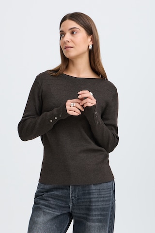 Pull-over 'PZSara' Pulz en marron : devant