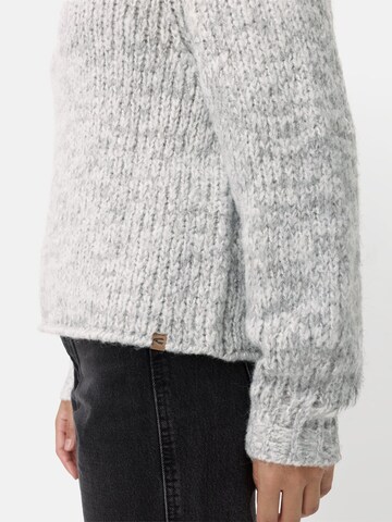 CAMEL ACTIVE Strickpullover mit weiten Ärmeln in Grau