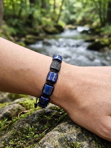 UNIQAL Armband 'LAPIS LAZULI ZIRKONIA' in Blauw