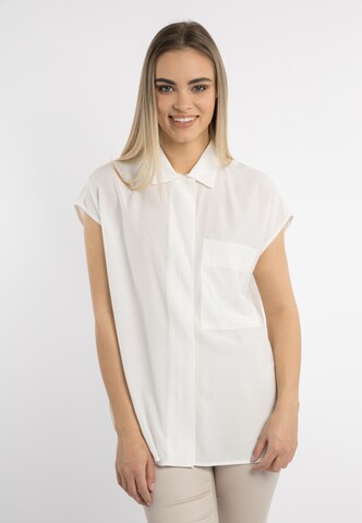 DreiMaster Klassik Blouse in White: front