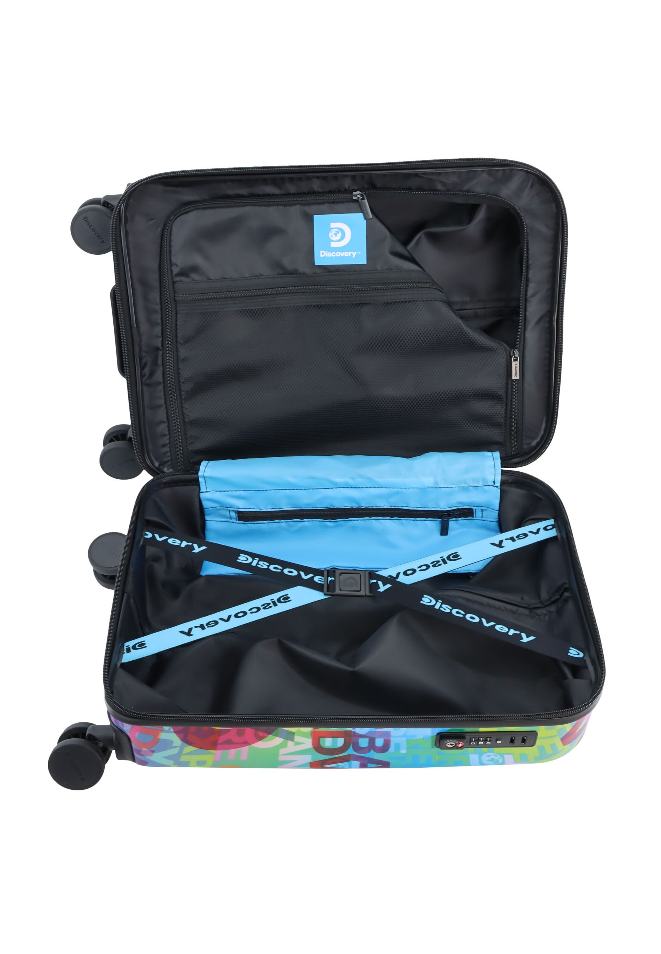 Discovery Suitcase 'EXPLORE THE WORLD' in Mixed colors