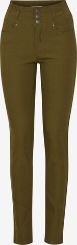 Fransa Skinny Chino Pants in Green: front